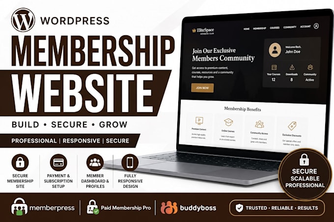 build a professional wordpress membership website