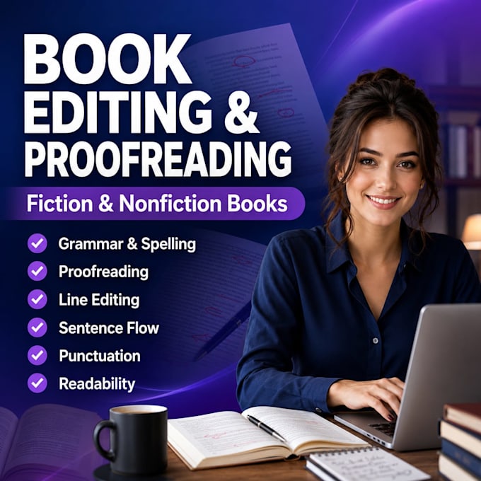 proofread and edit your fiction or nonfiction book