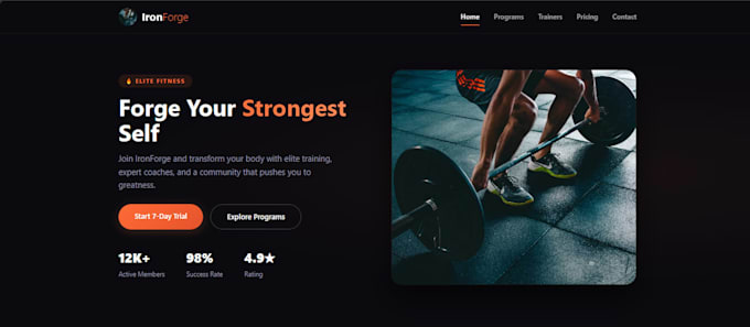 create a responsive HTML CSS javascript website