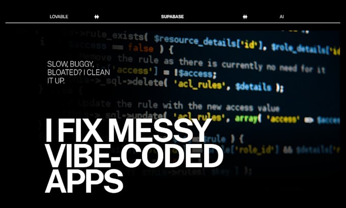rescue your vibe coded app and make it fast and stable