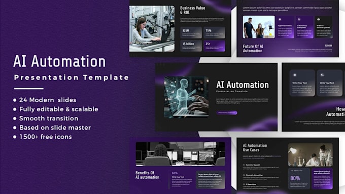 design an ai automation presentation with canva
