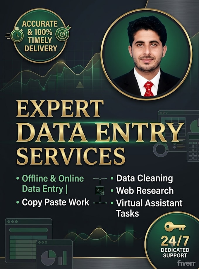 do expert data entry, ms excel, and virtual assistant work