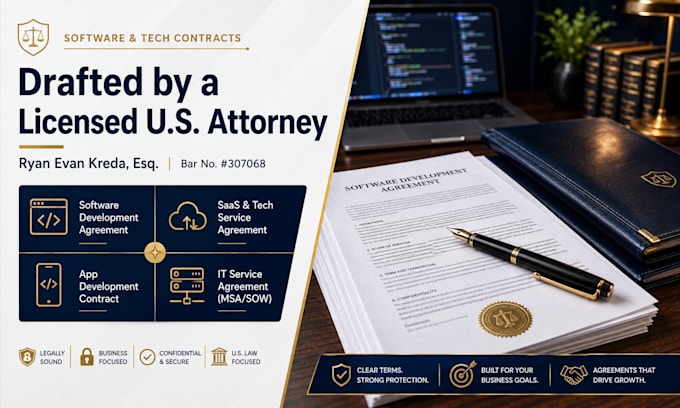 prepare custom mobile app development legal contracts