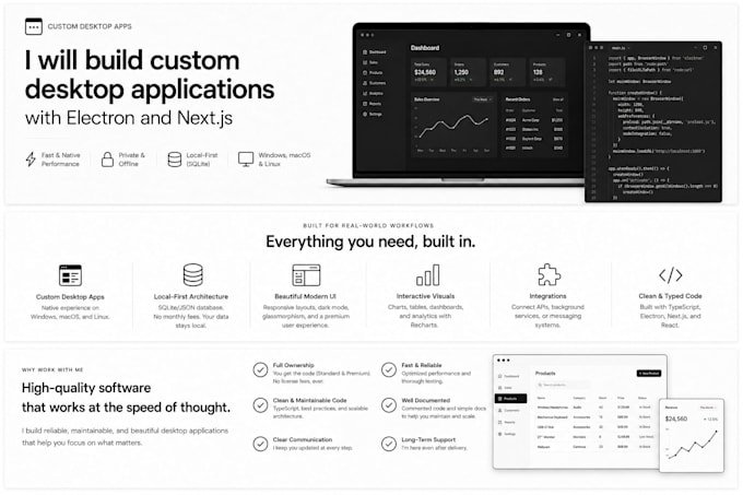 build custom desktop applications with electron and nextjs
