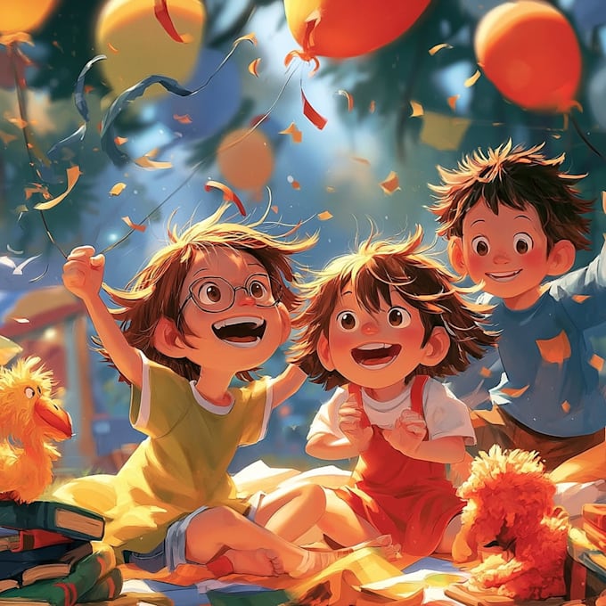 draw cartoon children book illustrations
