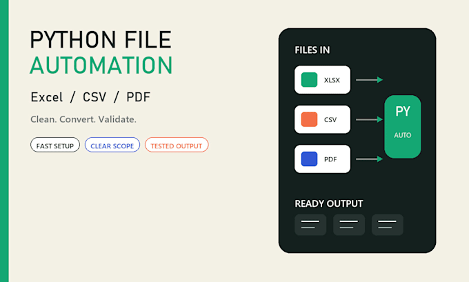 automate excel CSV PDF and repetitive tasks with python