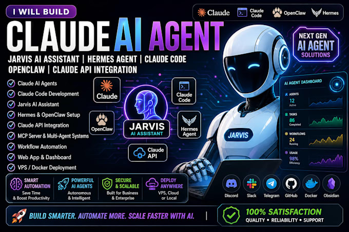 claude code sdk claude animated website claude webapp claude mcp jarvis ai agent