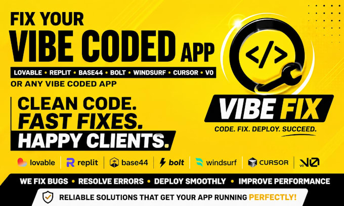 fix your lovable replit base44 bolt windsurf cursor v0 vibe coded app oauth