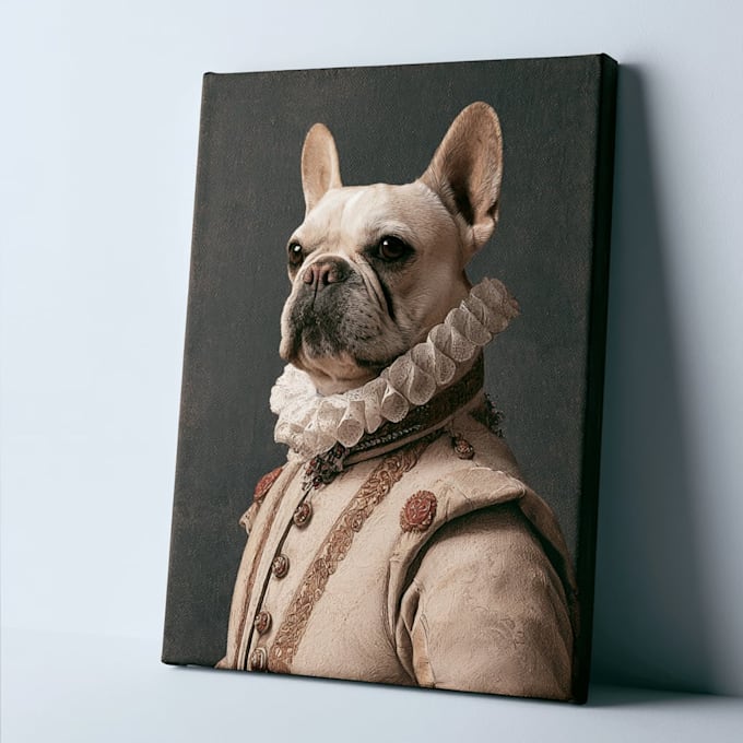 create a custom pet portrait, dog portrait cat portrait