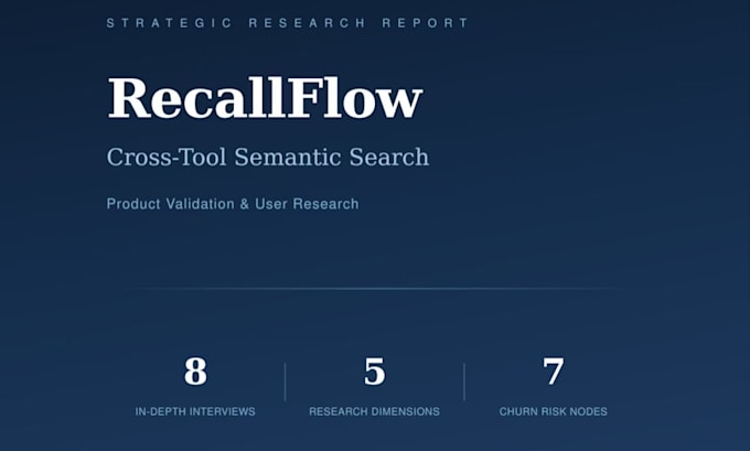 do product research and user interview simulation report