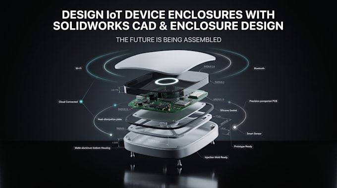 design iot device enclosures with solidworks cad and enclosure design
