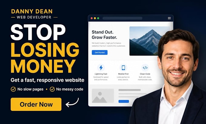 be freelance web developer, fast, responsive website design and development