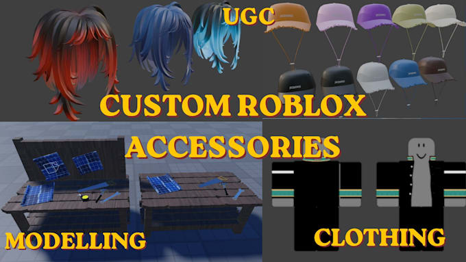 build custom roblox ugc accessories and face design
