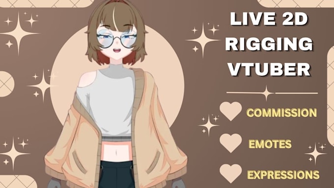 design live2d vtuber model vtuber rigging 2d vtuber model vtuber anime model