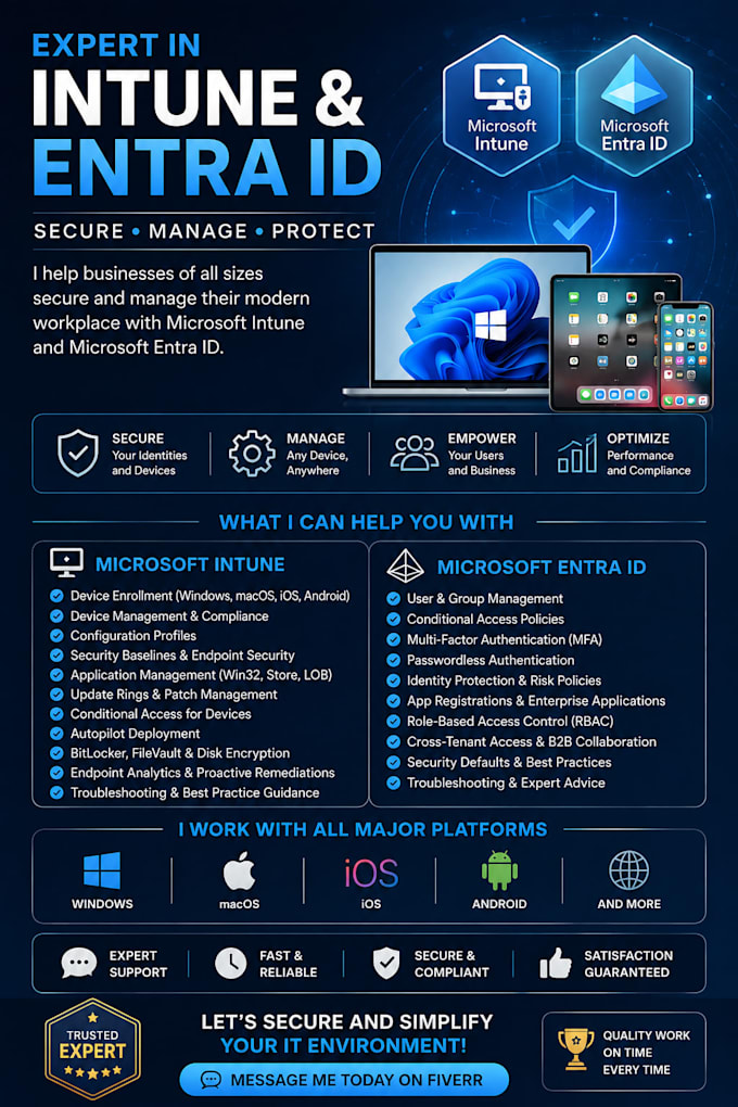 help to configure your microsoft intune and entra id