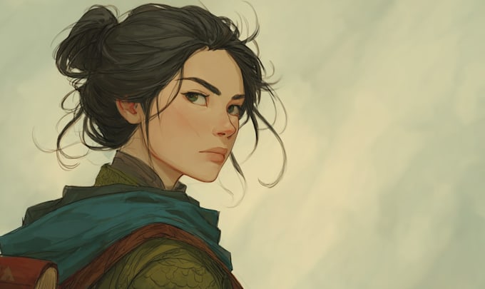 create detailed full body dnd character art with armor and weapons