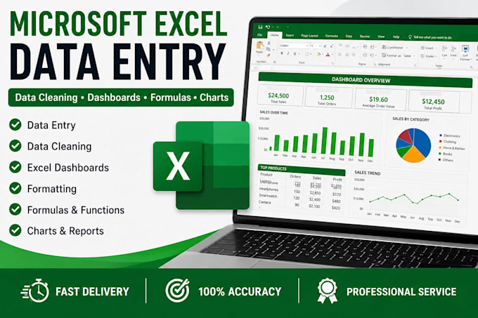 do microsoft ecxel data entry and dashboard reports