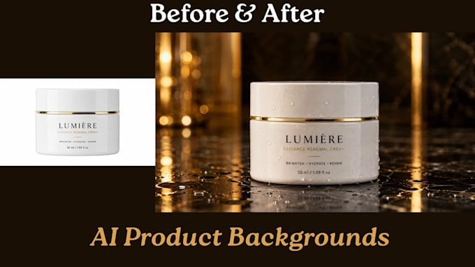 create a professional ai background for your product photo