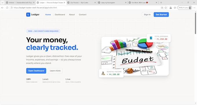 making modern, clean, and easy to use website