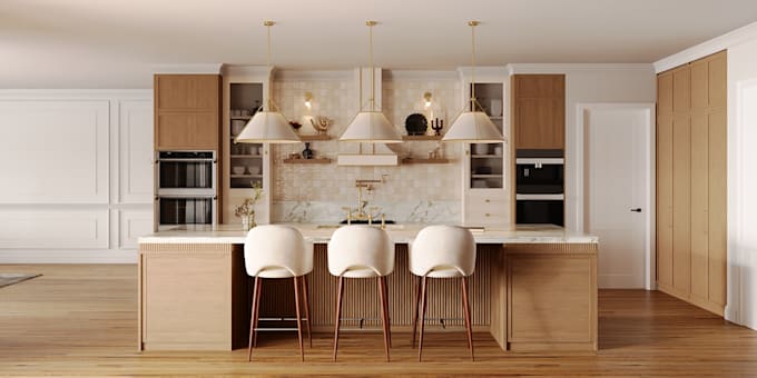 do realistic 3d rendering of interior, exterior on 3ds max corona