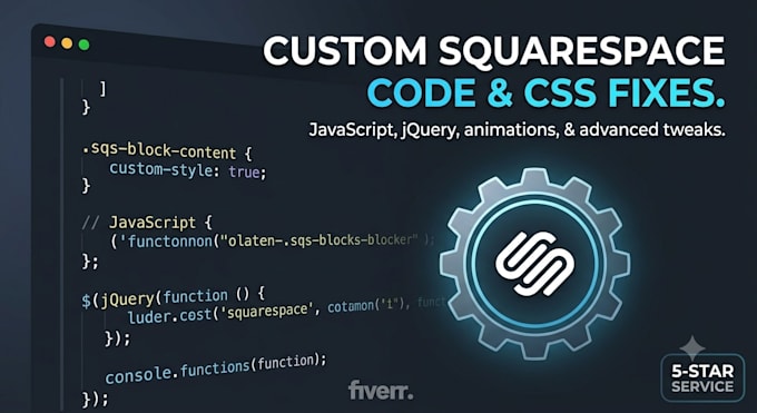 customise squarespace using custom CSS, javascript, jquery