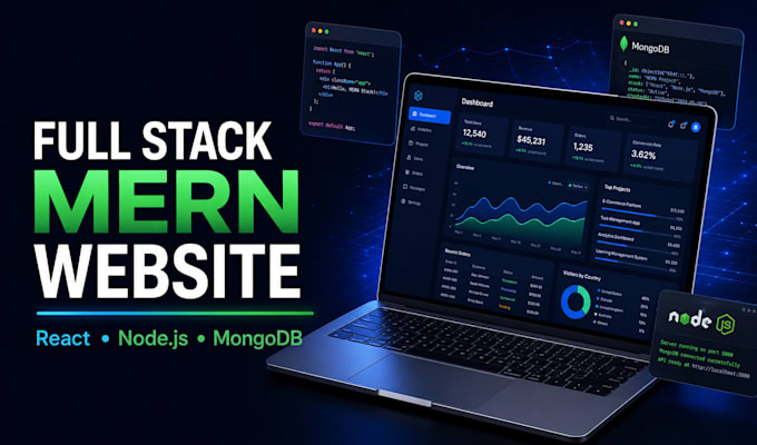 build a full stack mern website using react and node js