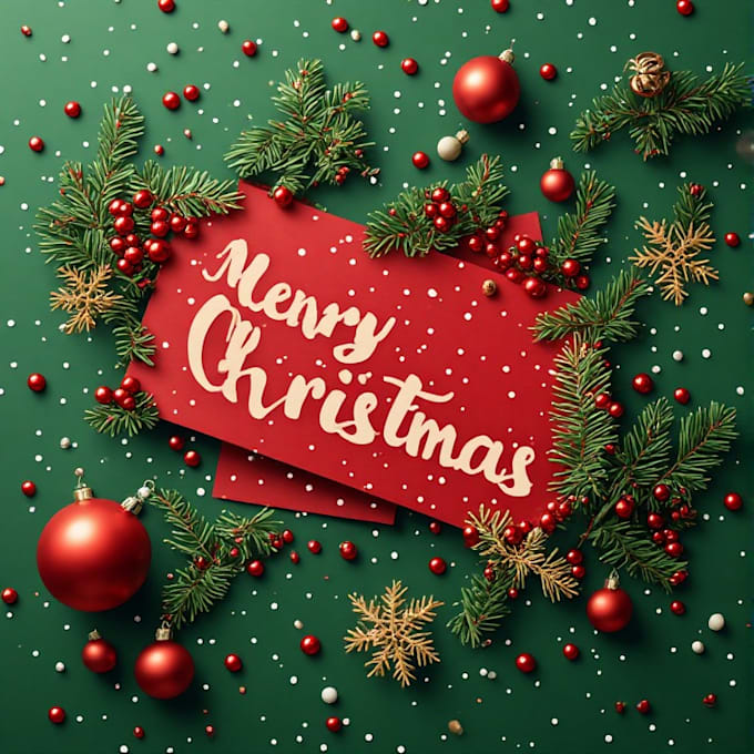 create christmas cards and illustrations