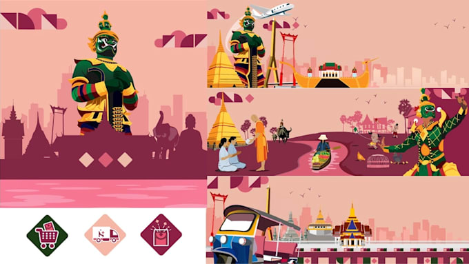 create clean and editable flat vector illustrations