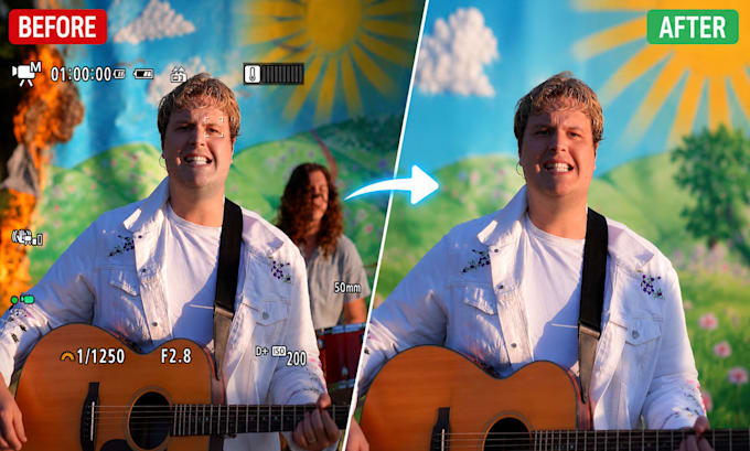 professional vfx cleanup and object text removal from video
