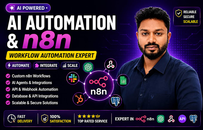 build professional n8n workflow automation and ai agents