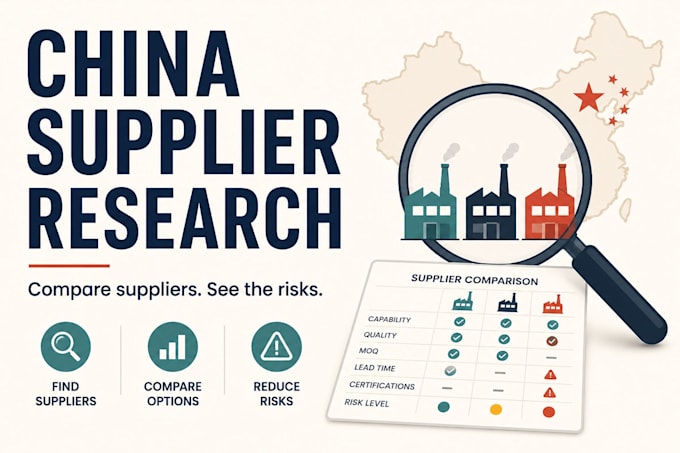 research and compare suppliers in china