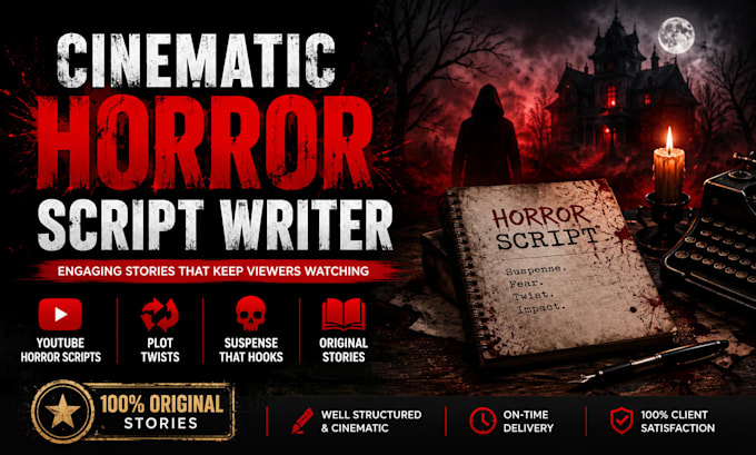 write a cinematic horror story or youtube horror script
