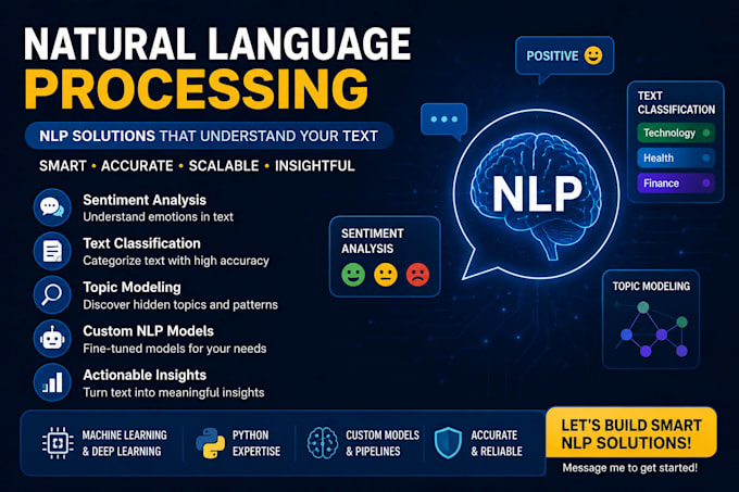 build custom nlp, text classification and sentiment analysis models