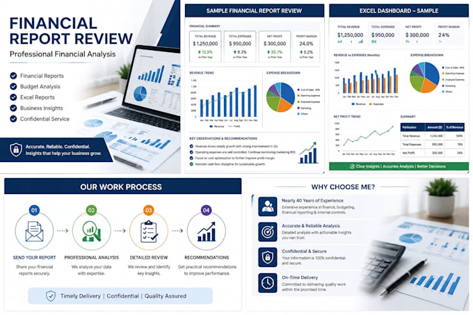 do professional financial analysis, budgeting and accounting