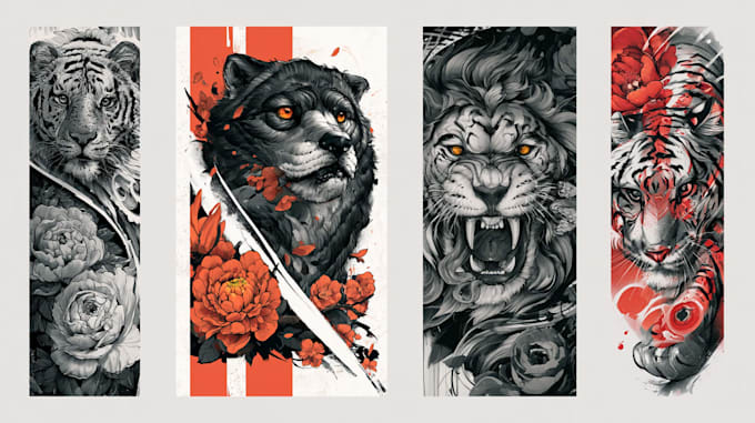 design custom anime manga tattoo design