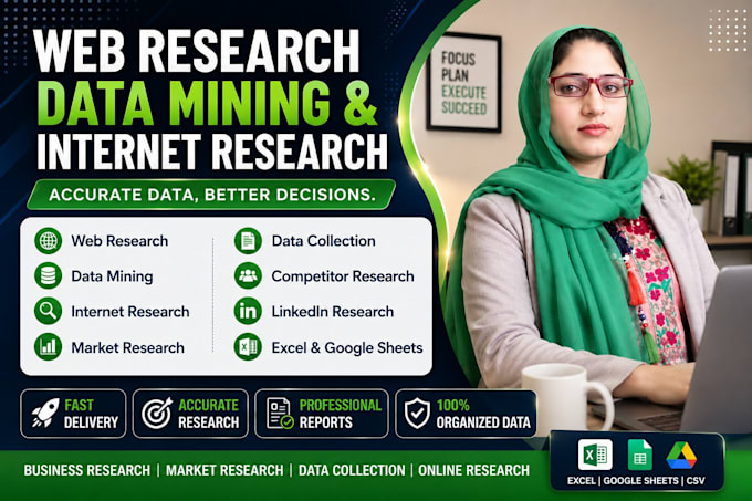web research, data mining, web research, and data collection