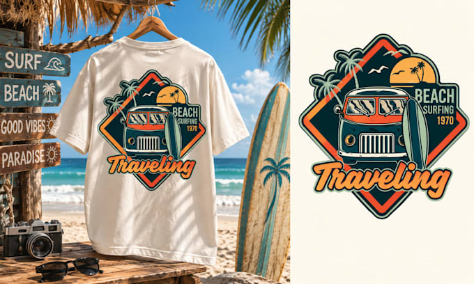 create vintage travel club design