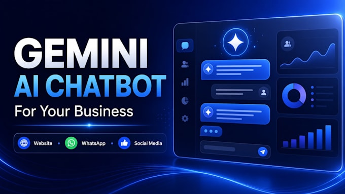 develop a gemini ai chatbot for website and social media
