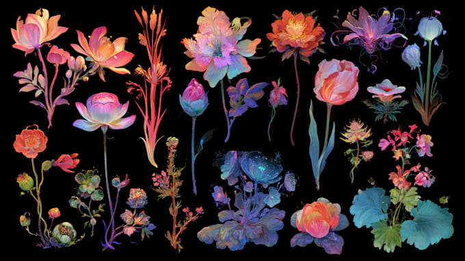 do a custom botanical fruits illustration