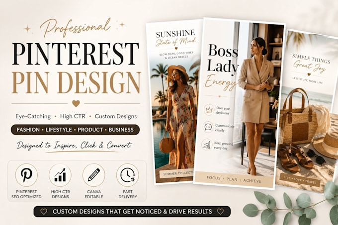design professional pinterest pins