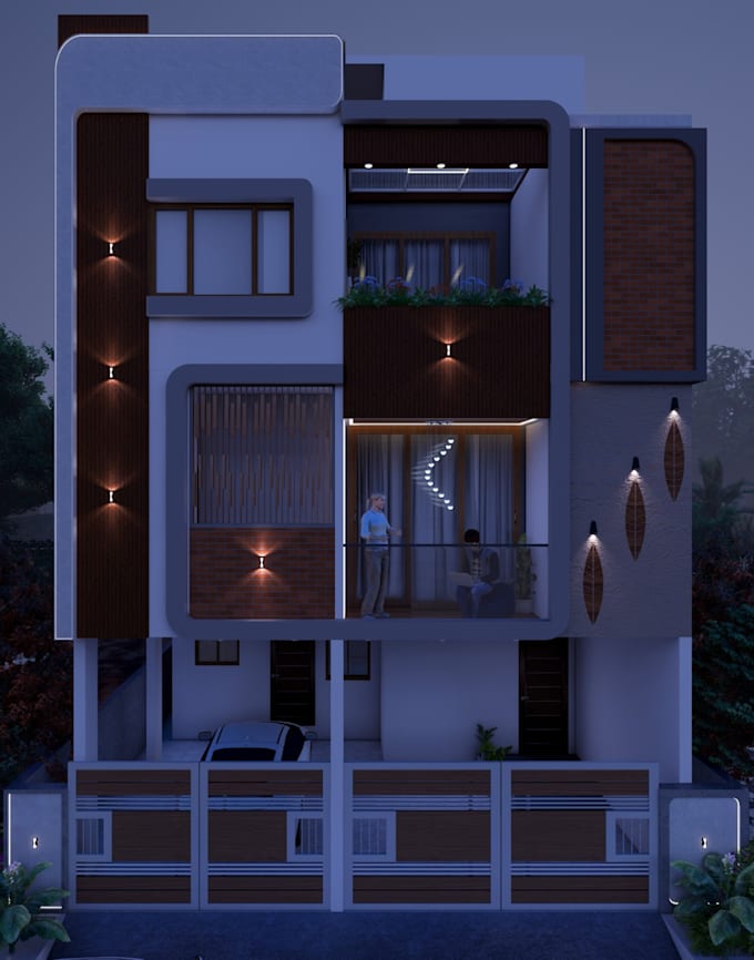 design professional 3d elevation for your building