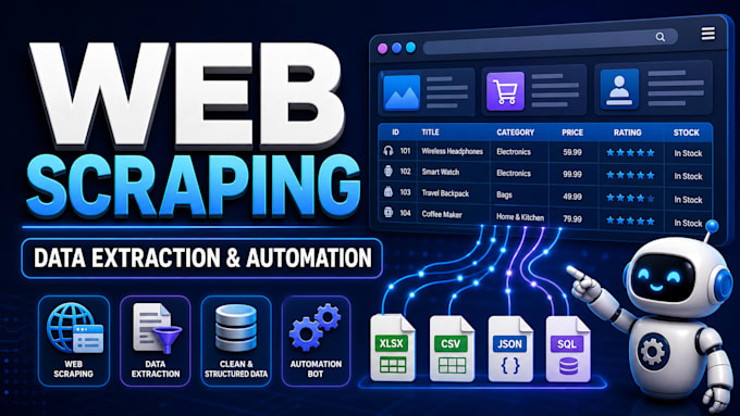 build a custom web scraper, data extractor, or automation bot in 24 hours