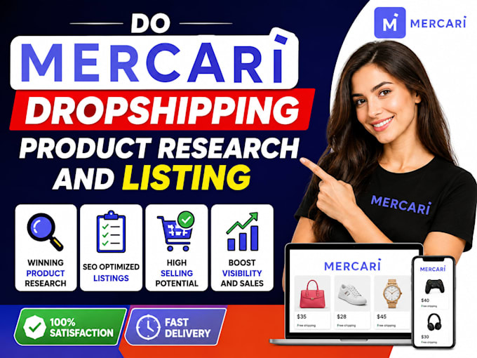 do mercari dropshipping product research and listing