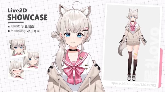 design and rig 2d vtuber model, live2d model, 2d vtuber, live2d, live2d rigging