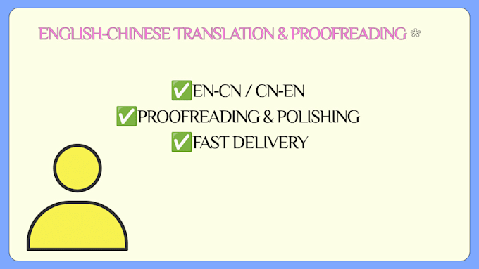 provide english chinese translation proofreading services