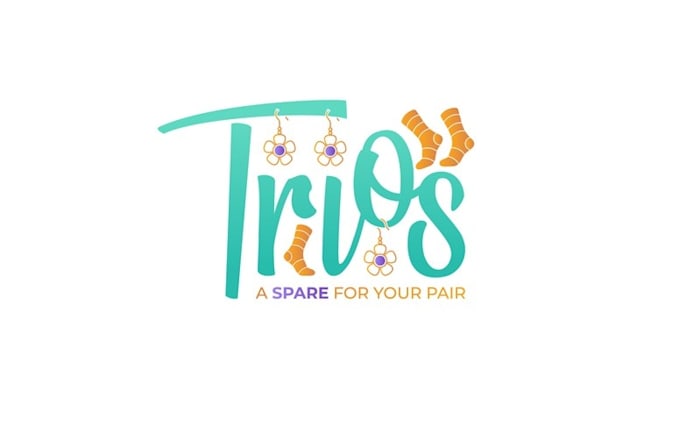 design unique earring sock business logo