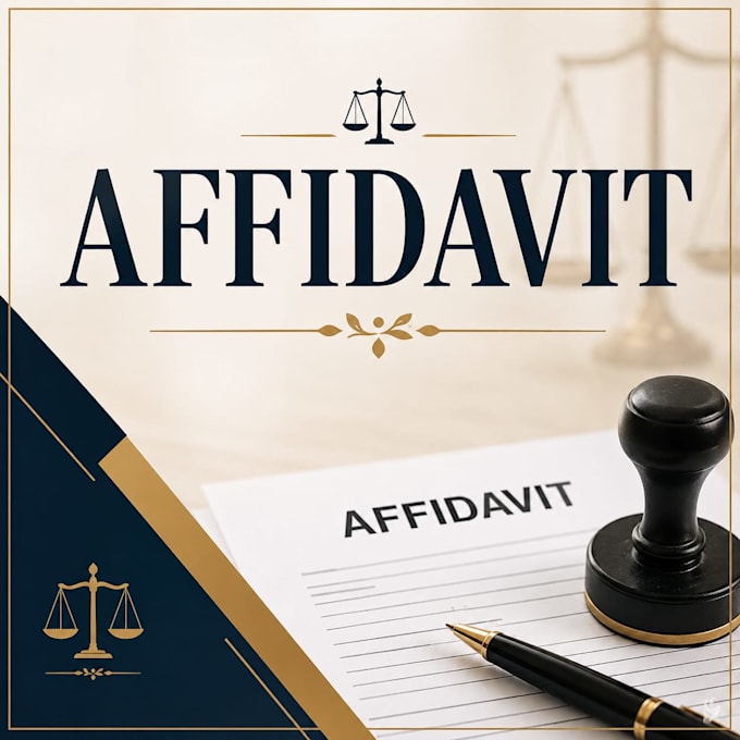 draft a professional affidavit