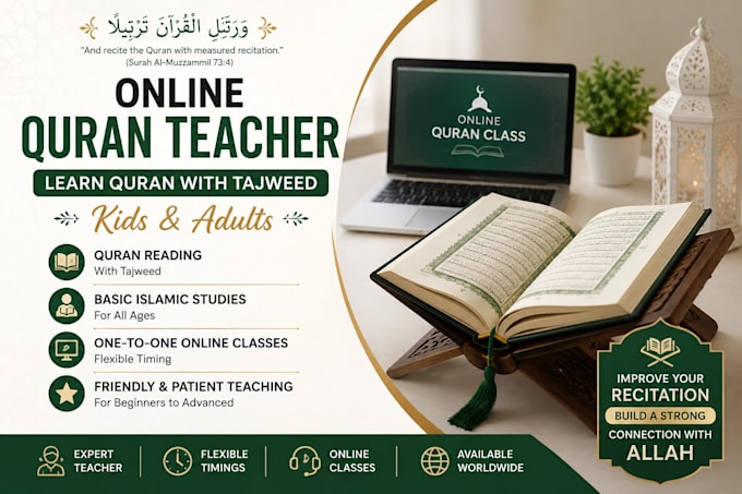 teach quran with tajweed online