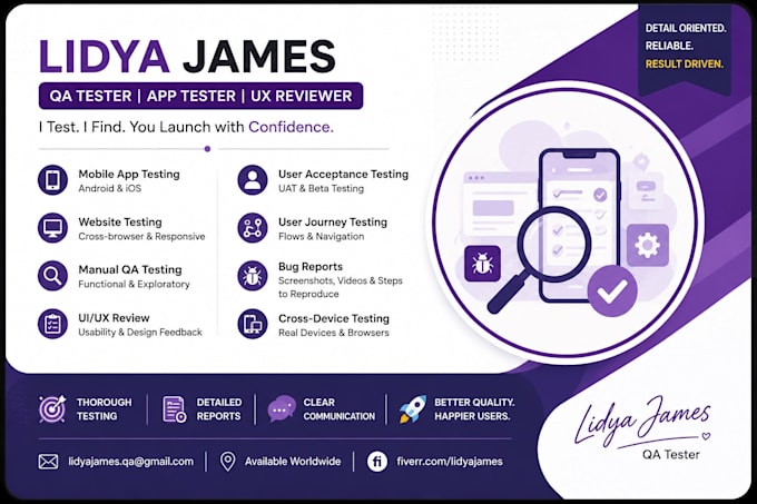 review and test ios app, website review, and android app user experience