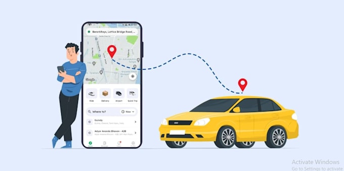 develop profitable taxi booking app, ride sharing app, carpooling app